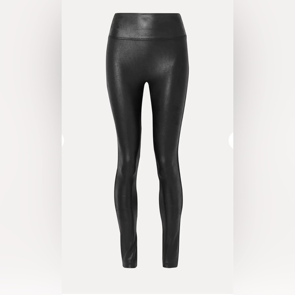 SPANX 100% AUTHENTIC FAUX EMBOSSED LEATH LEGGINGS SIZE LARGE $98 WORN 1x! - Picture 7 of 13